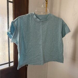Lululemon Blue Cropped T-Shirt